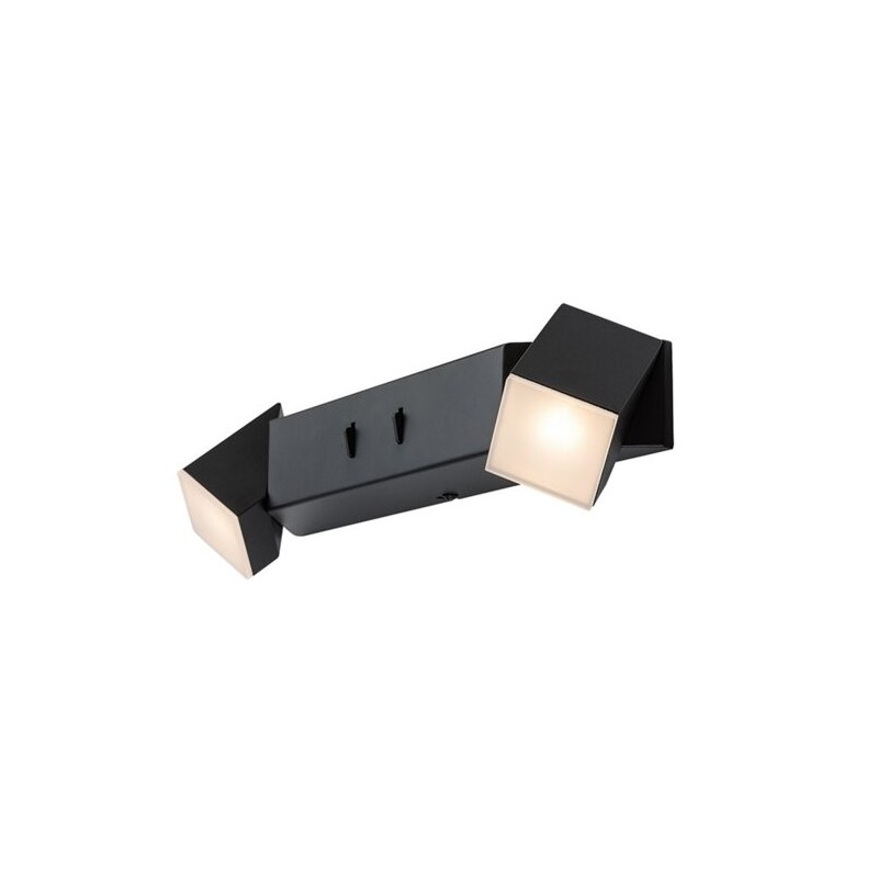 Sieninis šviestuvas Kessy LED 8W 3000K Šilta balta (Juoda)