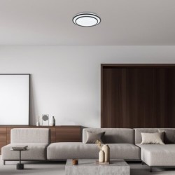 Lubinis šviestuvas Lupita LED 40W 3000-6500K CCT keičiama balta spalva (Juoda)