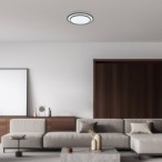 Lubinis šviestuvas Lupita LED 40W 3000-6500K CCT keičiama balta spalva (Juoda)
