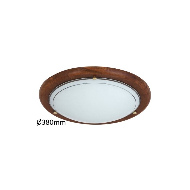 Lubinis šviestuvas Ufo E27 2x MAX 60W (Ąžuolo)