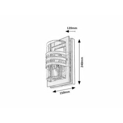 Sieninis lauko šviestuvas Orlova E27 1x MAX 40W (Juoda)