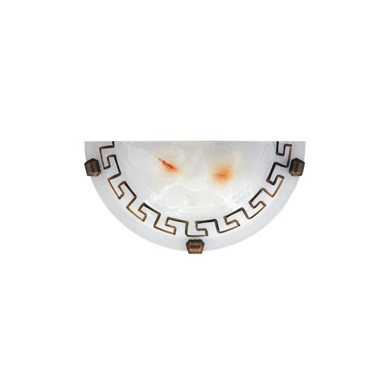 Sieninis šviestuvas Etrusco E27 1x MAX 60W (Balta)
