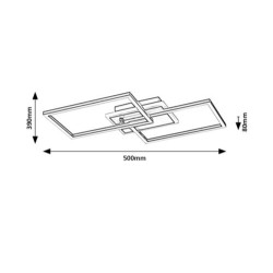 Lubinis šviestuvas Athelstan LED 40W 4000K Neutrali balta (Sidabro)