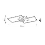 Lubinis šviestuvas Athelstan LED 40W 4000K Neutrali balta (Sidabro)