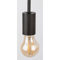 Sieninis šviestuvas Manzur E27 1x MAX 40W (Juoda)