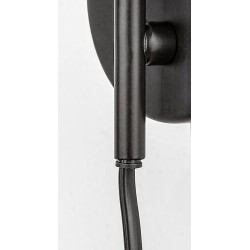 Sieninis šviestuvas Manzur E27 1x MAX 40W (Juoda)