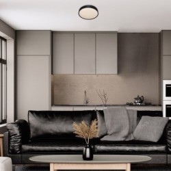 Lubinis šviestuvas Larcia LED 18W 4000K Neutrali balta (Juoda)