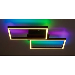 Lubinis šviestuvas Ludano LED 40W 2700-6500K CCT keičiama balta spalva (Matinė Juoda)