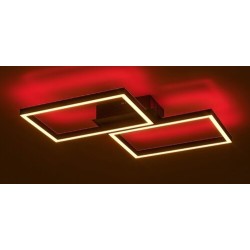 Lubinis šviestuvas Ludano LED 40W 2700-6500K CCT keičiama balta spalva (Matinė Juoda)