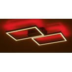 Lubinis šviestuvas Ludano LED 40W 2700-6500K CCT keičiama balta spalva (Matinė Juoda)