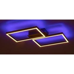 Lubinis šviestuvas Ludano LED 40W 2700-6500K CCT keičiama balta spalva (Matinė Juoda)