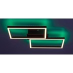 Lubinis šviestuvas Ludano LED 40W 2700-6500K CCT keičiama balta spalva (Matinė Juoda)