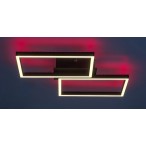 Lubinis šviestuvas Ludano LED 40W 2700-6500K CCT keičiama balta spalva (Matinė Juoda)