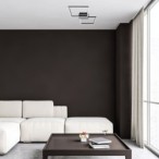 Lubinis šviestuvas Ludano LED 40W 2700-6500K CCT keičiama balta spalva (Matinė Juoda)