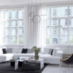 Pakabinamas šviestuvas Willow LED 48W 4000K Neutrali balta (Matinė Juoda)