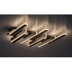 Lubinis šviestuvas Sindri LED 46W 3000, 4000K CCT keičiama balta spalva (Juoda)