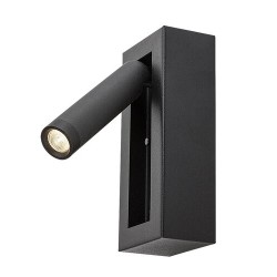 Sieninis šviestuvas Gello LED 4W 3000K Šilta balta (Juoda)