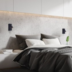 Sieninis šviestuvas Gello LED 4W 3000K Šilta balta (Juoda)
