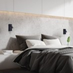 Sieninis šviestuvas Gello LED 4W 3000K Šilta balta (Juoda)