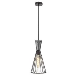 Pakabinamas šviestuvas Leandros E27 1x MAX 60W (Matinė Juoda)