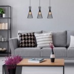 Pakabinamas šviestuvas Leandros E27 1x MAX 60W (Matinė Juoda)