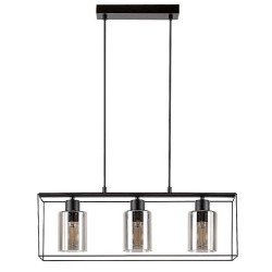 Pakabinamas šviestuvas Chadwick E27 3x MAX 25W (Juoda)