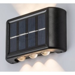 Saulės energija įkraunamas šviestuvas Kangton LED 1.2W 3000K Šilta balta (Juoda)