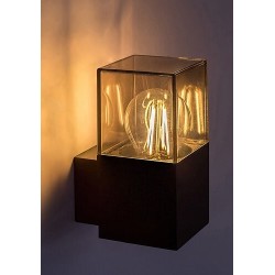 Sieninis lauko šviestuvas Loanda E27 1x MAX 12W (Juoda)