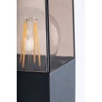 Sieninis lauko šviestuvas Loanda E27 1x MAX 12W (Juoda)