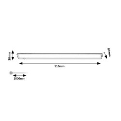 Baldinis šviestuvas Easylight2 LED 15W 4000K Neutrali balta (Sidabro)