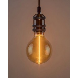 LED lemputė E27 Filament-LED 3W G95 1800K Šilta balta