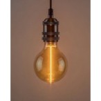LED lemputė E27 Filament-LED 3W G95 1800K Šilta balta