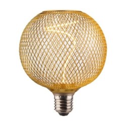 LED lemputė E27 Filament-LED 5W G125 1800K Šilta balta