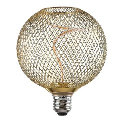 LED lemputė E27 Filament-LED 5W G125 1800K Šilta balta