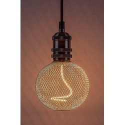 LED lemputė E27 Filament-LED 5W G125 1800K Šilta balta