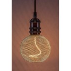 LED lemputė E27 Filament-LED 5W G125 1800K Šilta balta