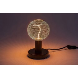 LED lemputė E27 Filament-LED 5W G125 1800K Šilta balta