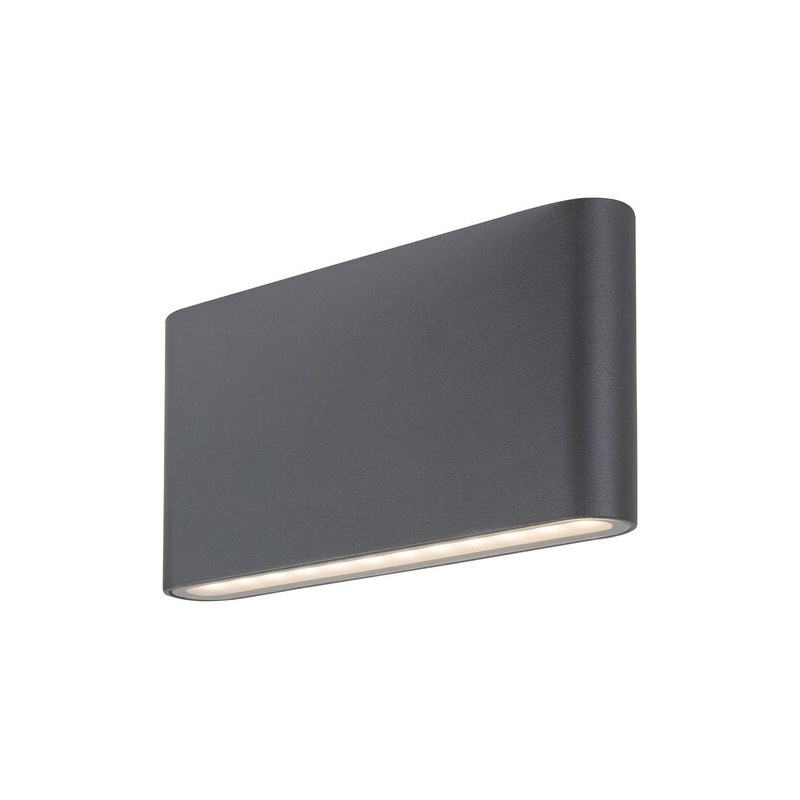 Sieninis lauko šviestuvas Nesna LED 2X 6W 3000K Šilta balta (Antracito)