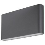 Sieninis lauko šviestuvas Nesna LED 2X 6W 3000K Šilta balta (Antracito)