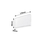 Sieninis lauko šviestuvas Nesna LED 2X 6W 3000K Šilta balta (Antracito)