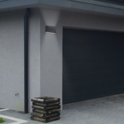 Sieninis lauko šviestuvas Nesna LED 2X 6W 3000K Šilta balta (Antracito)