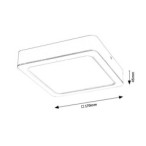 LED panelė Shaun LED 18W 4000K Neutrali balta (Balta)