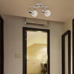 Lubinis šviestuvas Lauren E14 2x MAX 40W (Chromo)