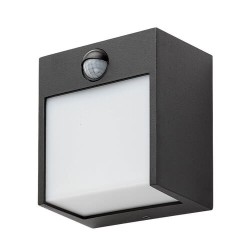 Sieninis lauko šviestuvas Balimo LED 12W 4000K Neutrali balta (Matinė Juoda)
