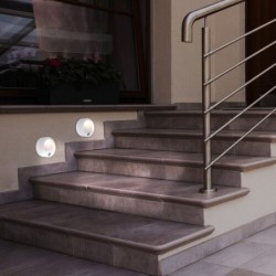 Sieninis lauko šviestuvas Amarillo LED 1.5W 3000K Šilta balta (Balta)