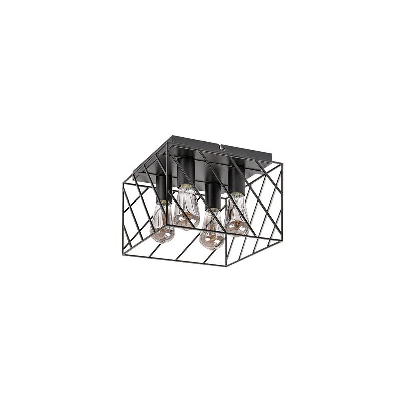 Lubinis šviestuvas Boroo E27 4x MAX 25W (Matinė Juoda)