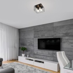 Lubinis šviestuvas Boroo E27 4x MAX 25W (Matinė Juoda)