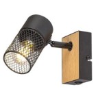 Sieninis šviestuvas Metta E14 1x MAX 40W (Ąžuolo)