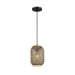 Pakabinamas šviestuvas Adalla E27 1x MAX 40W (Matinė Juoda)