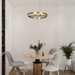 Pakabinamas šviestuvas Thric LED 42W 3000K Šilta balta (Juoda, Aukso)